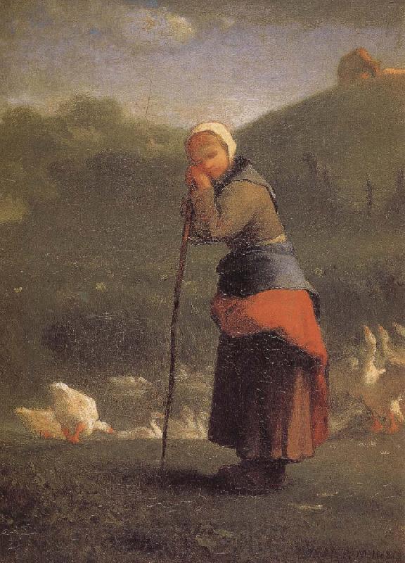 Jean Francois Millet Shepherdess Spain oil painting art